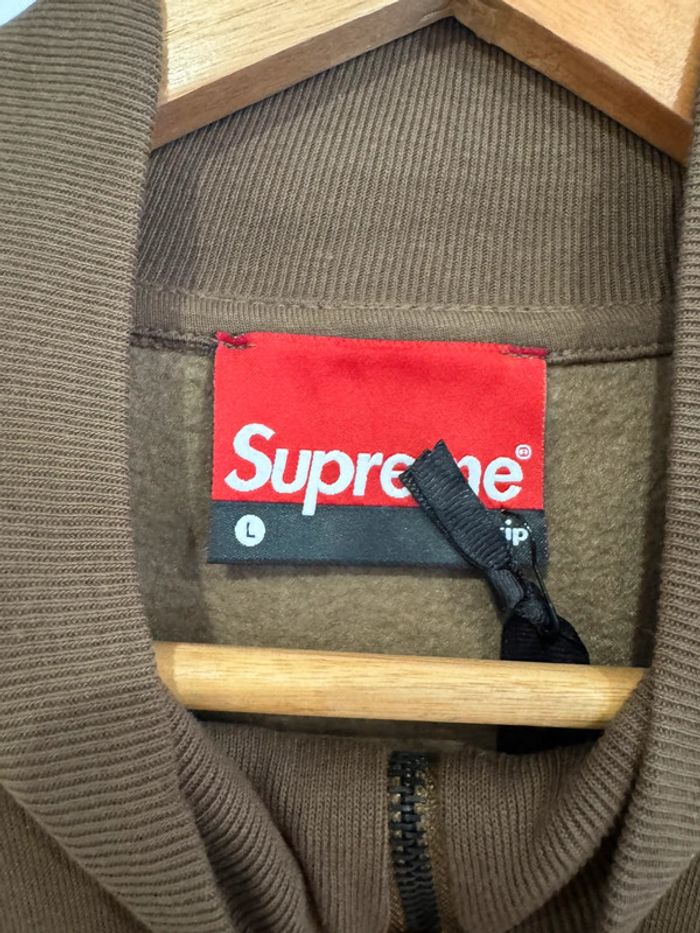 Pull / Sweat zippé Marron Supreme Taille L - photo numéro 3