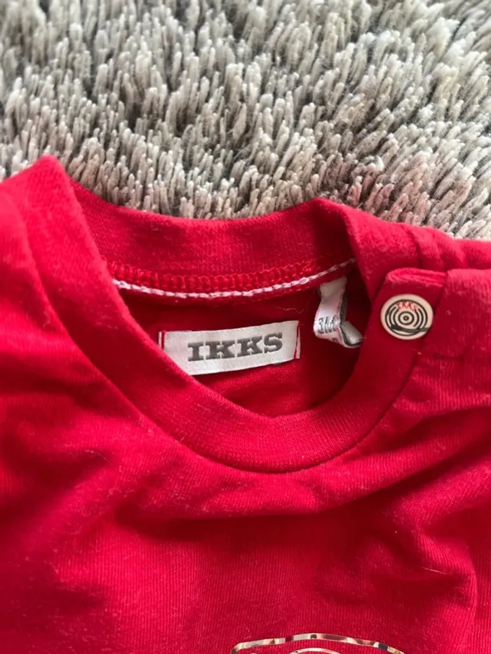 Ensemble bébé 3 mois salopette obaïbi tee shirt IKKS - photo numéro 5