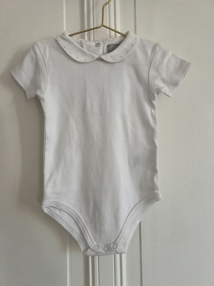 Body blanc Cyrillus 9 mois
