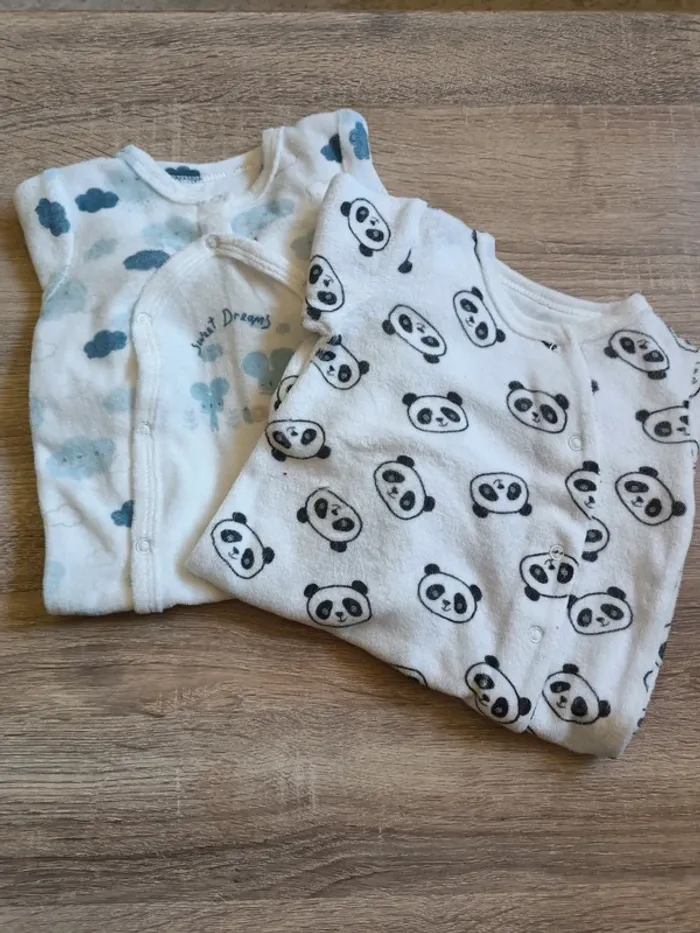 Lot de 2 pyjamas - 1 mois - Lahalle