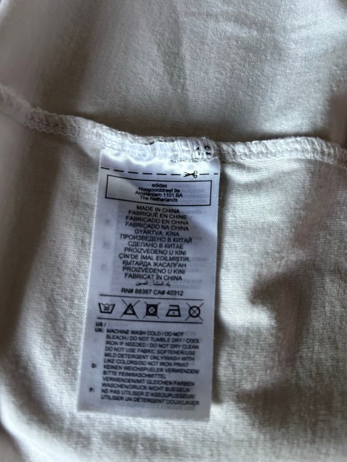 T-shirt blanc imprimé kaki S Adidas - photo numéro 5