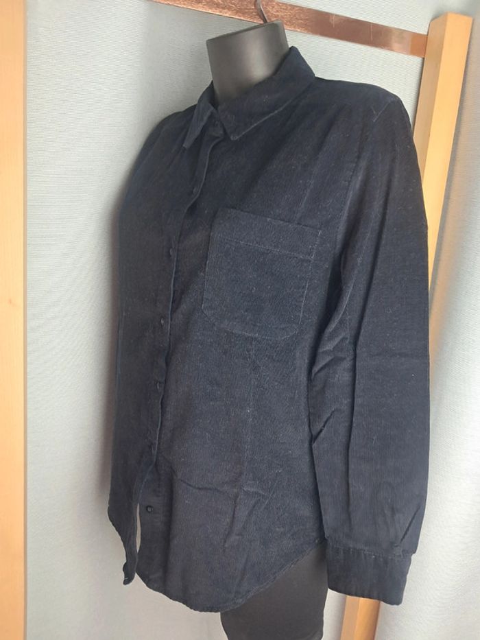 Balzac chemise velour noir cotelé T.36/38 - photo numéro 5