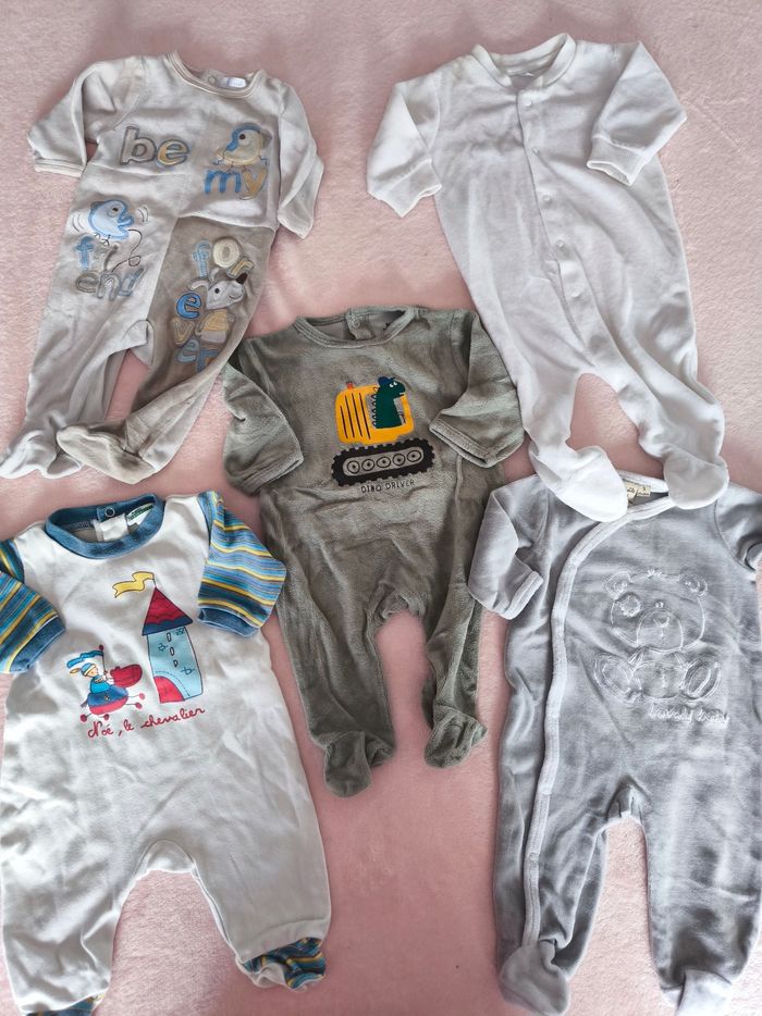 Lot 3 mois garçon hiver mi saison - photo numéro 2