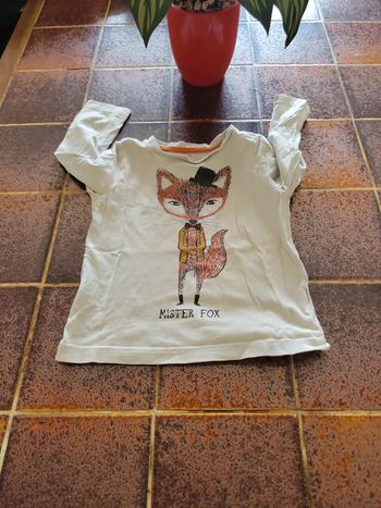 Tee shirt motif renard