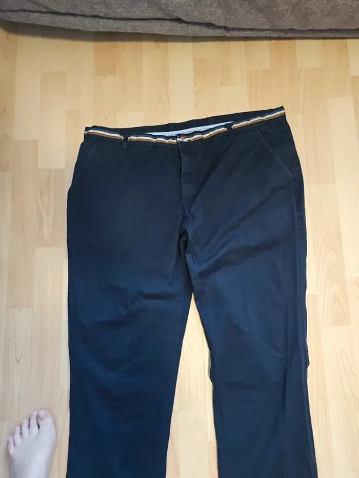 Pantalon habillé homme bleu marine taille 50 - photo numéro 3