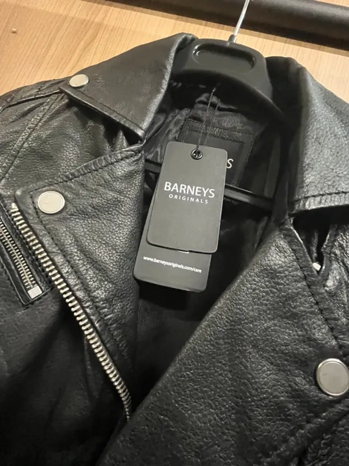 Perfecto cuir véritable Barneys - photo numéro 5