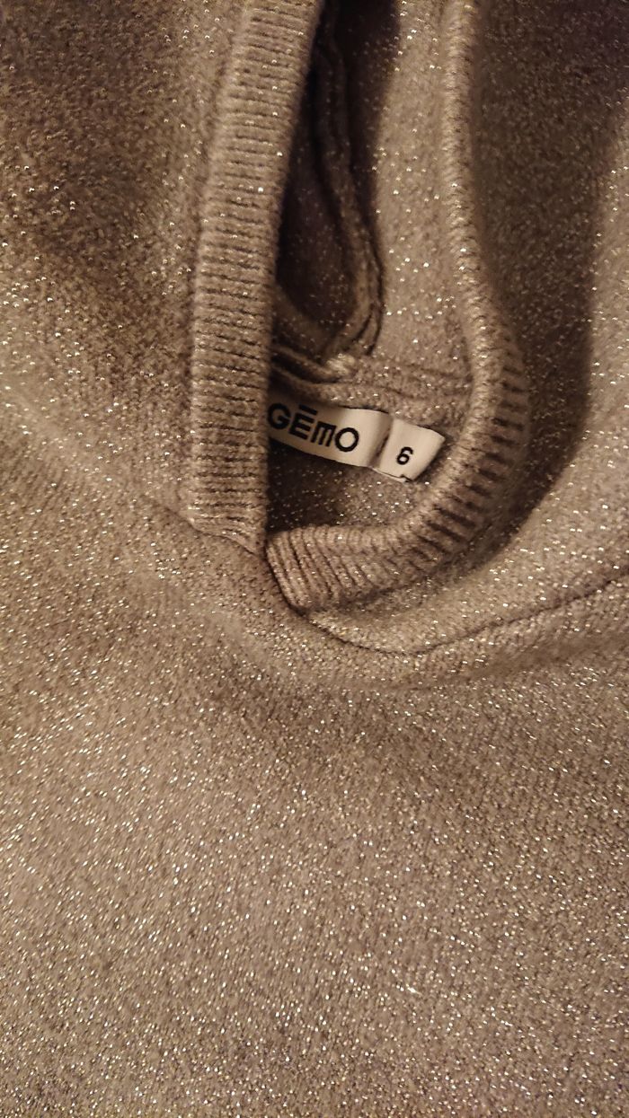 Pull manche courte pailleté - photo numéro 3