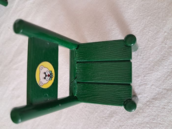 Mobiliers Lot de 6 chaises miniatures vertes Mc Toy Forest Families - photo numéro 7