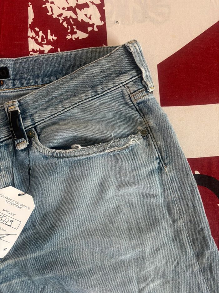 Jeans coupe courte à bouton Stone Island taille 46/47 bleu clair - photo numéro 5