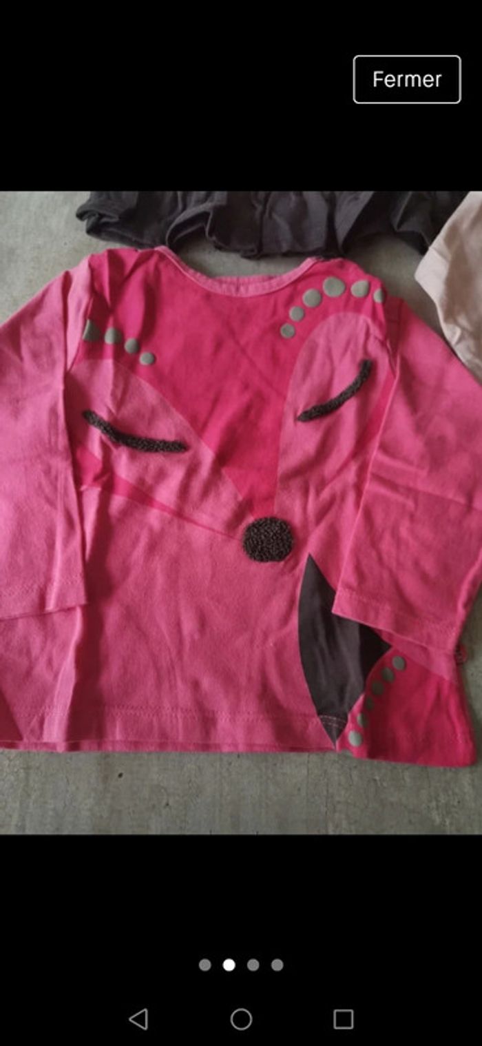 3 tee shirts manches longues 12 mois - photo numéro 2