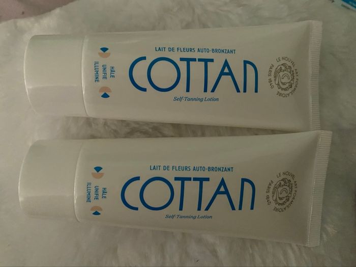 Lot de 2 laits  auto-bronzant Cottan