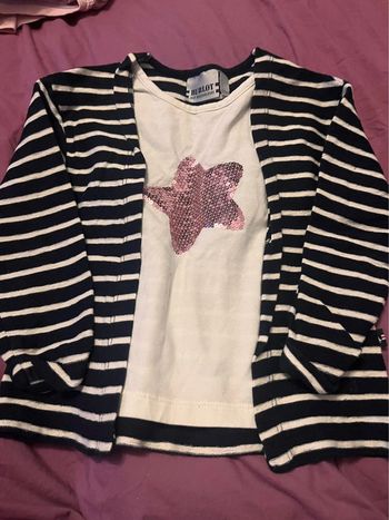 Haut trompe l œil fille 4 ans hublot