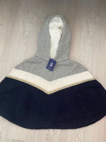 Cape poncho manteau Okaidi 3 4 ans Neuve
