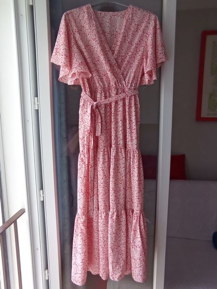 ROBE Longue SHEIN Rose fleurie.