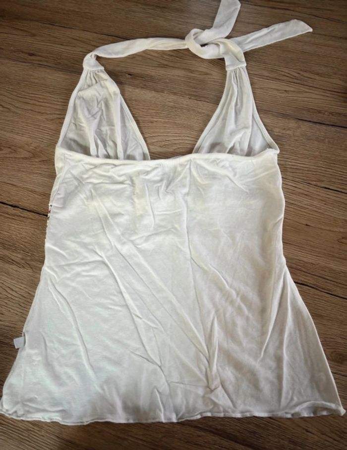 Joli haut sans bretelles dos nu Morgan - Blanc - Taille 38 - photo numéro 2
