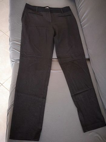 #pantalon gris femme taille 38