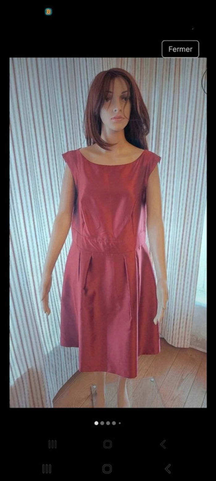 Magnifique Robe rouge bordeaux Esprit fr 44