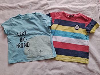 Lot de 2 tee-shirts manche court 6 mois
