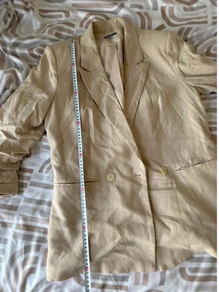 Blazer beige clair - Taille 44 - photo numéro 9