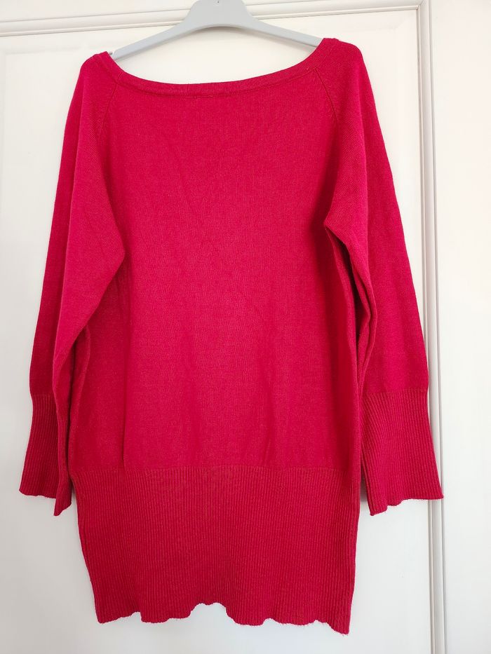 Pull rouge Jacqueline Riu taille L - photo numéro 4