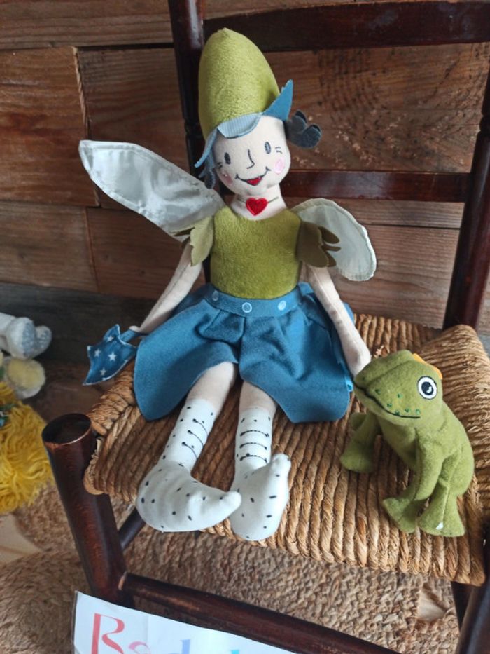 peluche ikea la fée et la grenouille tbe - photo numéro 4
