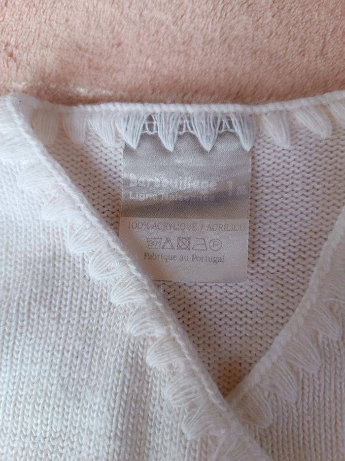 🔸Gilet ouverture Kimono - Barbouillage 1 Mois🔸 - photo numéro 2