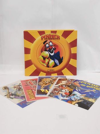 Classeur Pinder avec fiches et cartes postales