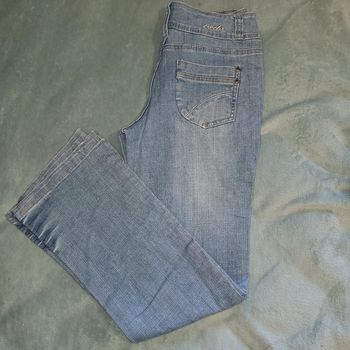 Jeans Vintage - Coupe Flare - Y2K - Broderie 👖 Creeks  - Taille 38 - W28