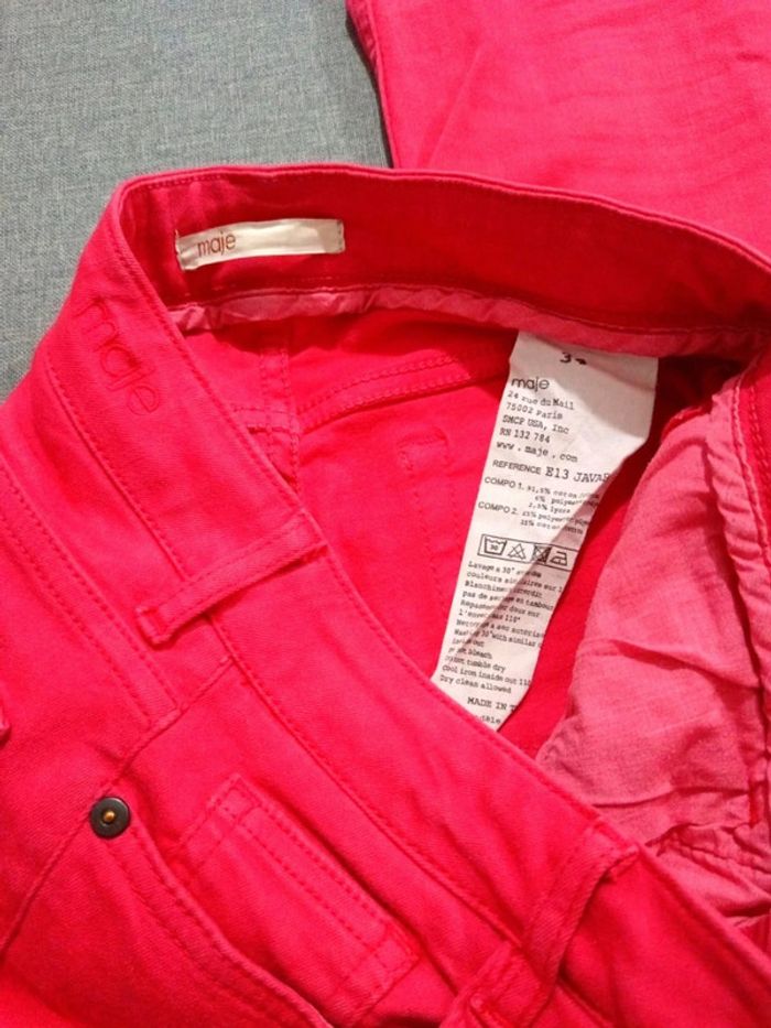 C47 jeans fushia Maje 34 - photo numéro 3