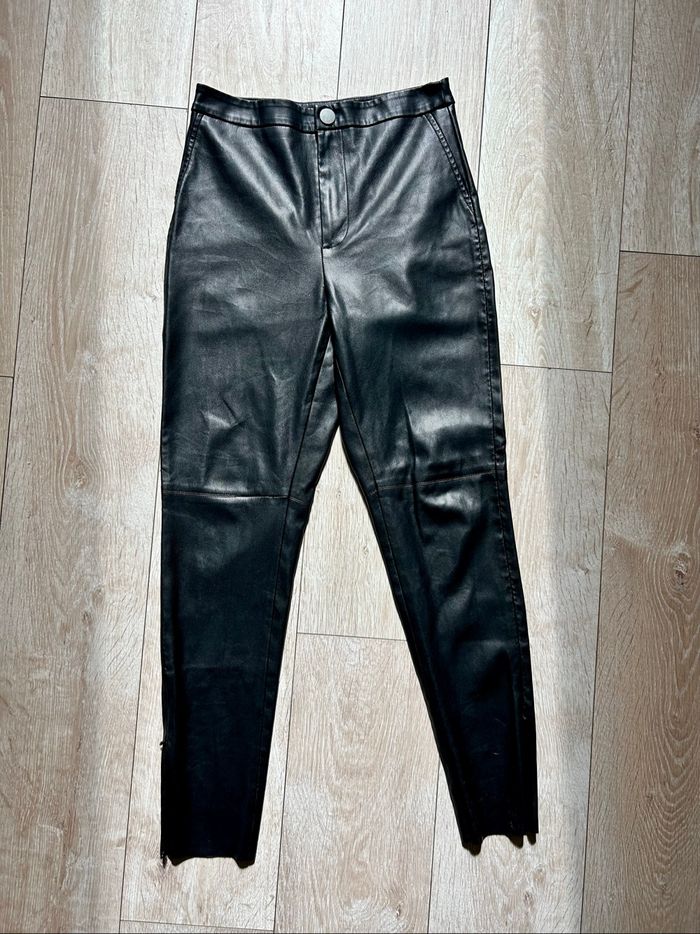 Pantalon similicuir Zara - photo numéro 2