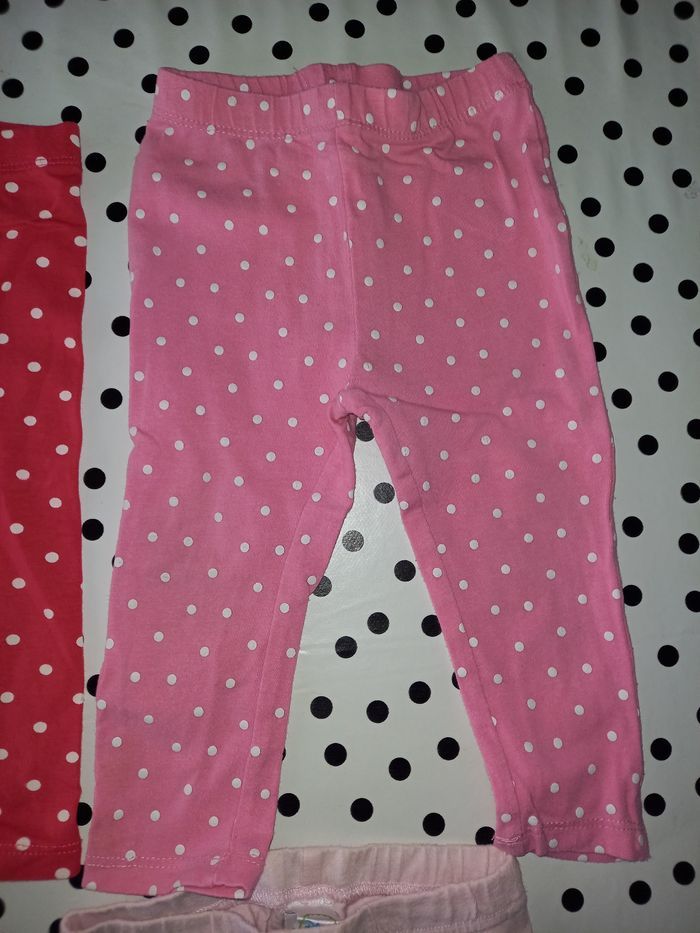 Lot de 4 leggings fille 12 mois - photo numéro 5