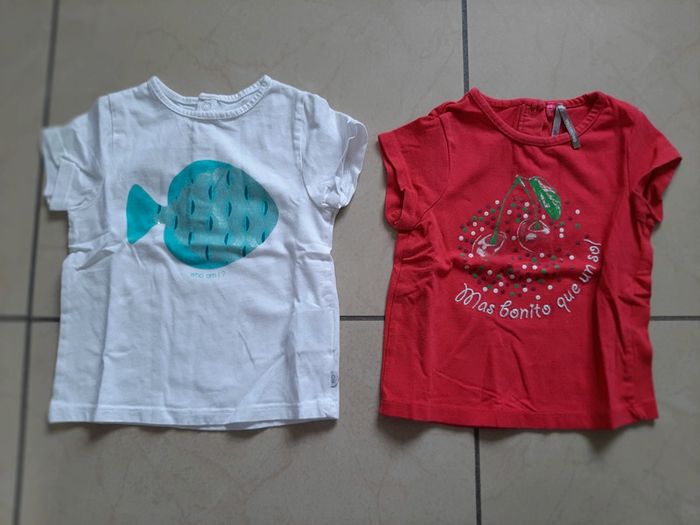 Lot de 6 tee shirts fille 12 mois - photo numéro 7