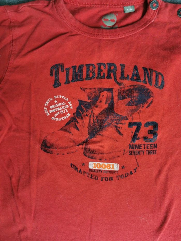 Haut tee shirt manches longues 3 ans garçon rouge - photo numéro 2