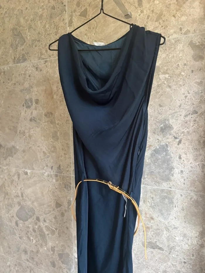 Robe longue bleue marine Gemo - photo numéro 3