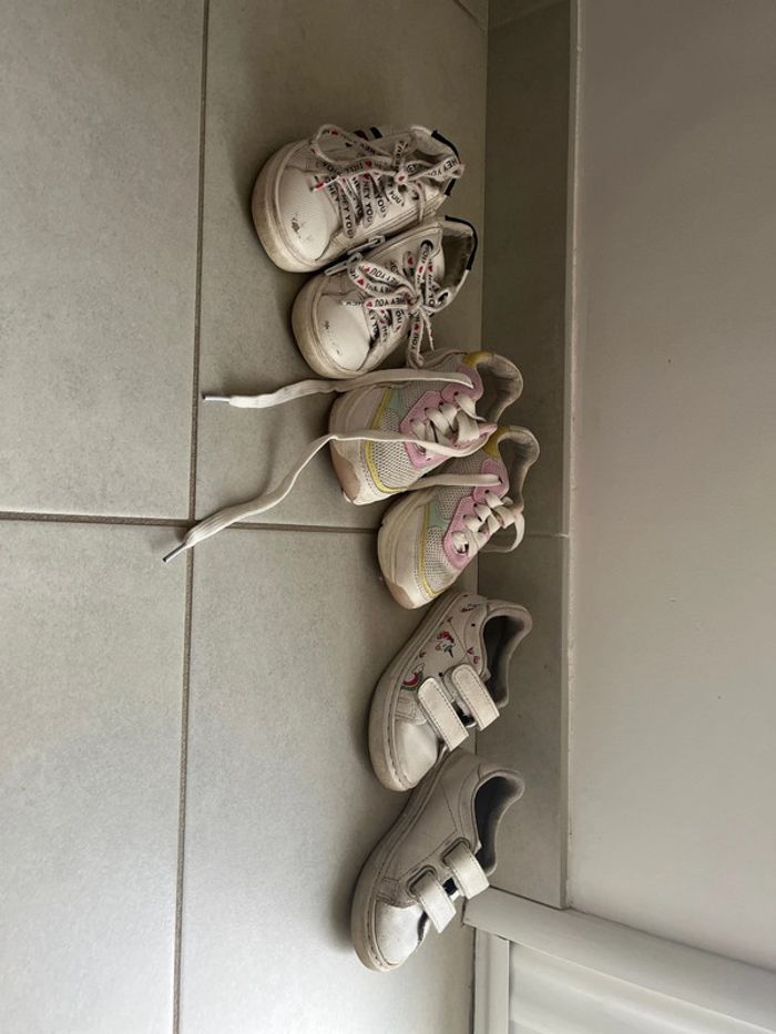 Lot de 3 paires de basket pointure 25