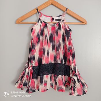 Robe à motifs colorés 4ans en soie