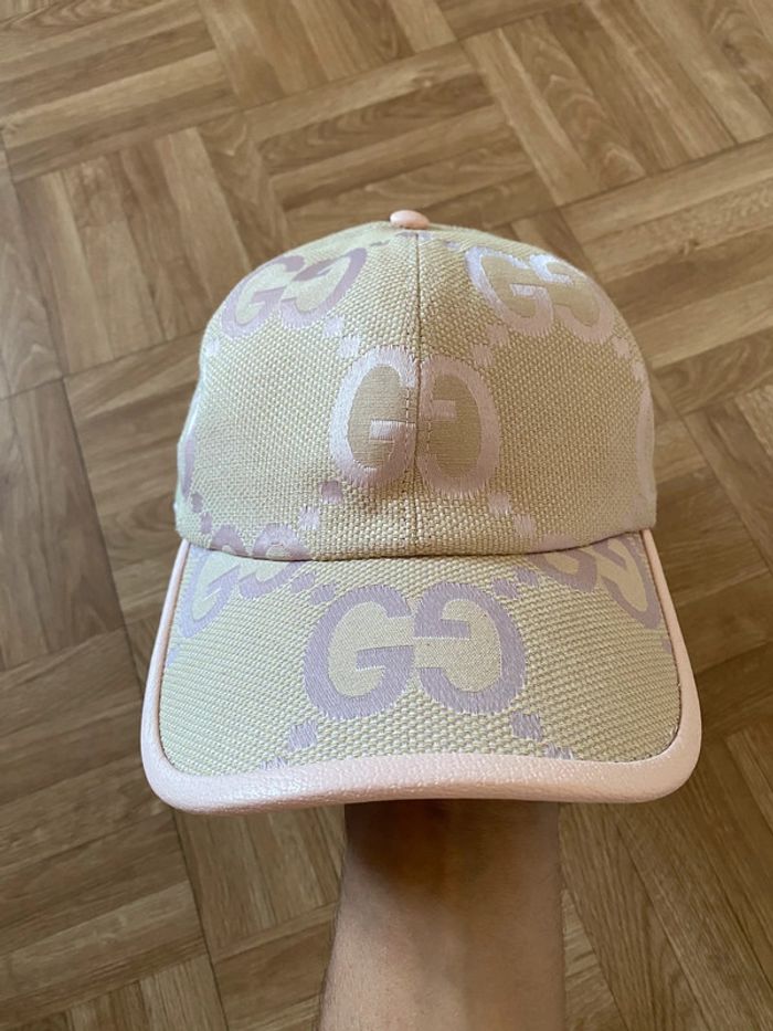 Casquette jumbo de baseball rose Gucci (NEUF) - photo numéro 2