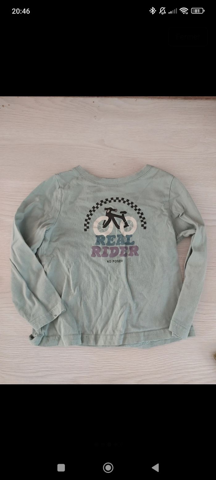 Lot t-shirt manches longues 3ans - photo numéro 3