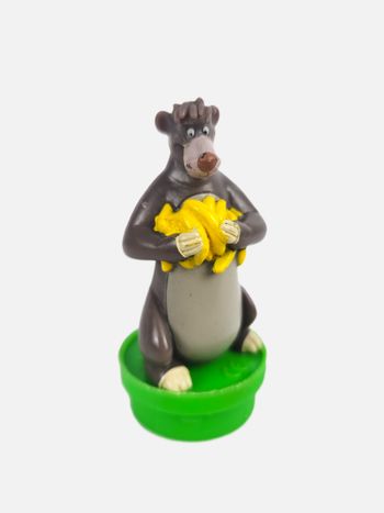 Figurine Baloo Disney - Le Livre de la Jungle - Bouchons de Smarties Vintage