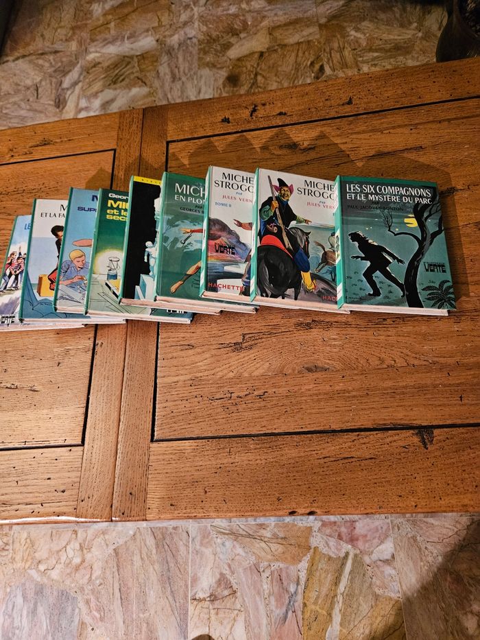 9 livres bibliothèque verte vintage - photo numéro 3