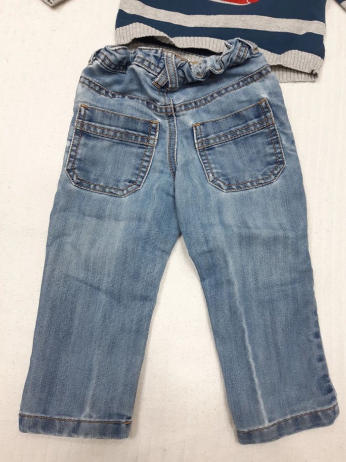 Tenue pull et pantalon jean 12 mois - photo numéro 5