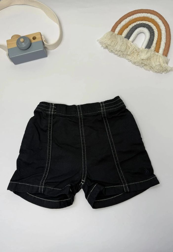 Short en jeans Polo Ralph Lauren bébé garçon taille 6-9 mois noir parfait état - photo numéro 2