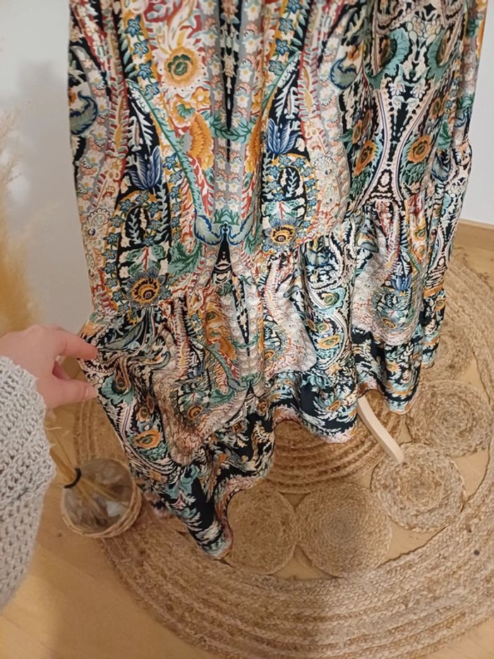 Robe longue cache-coeur à motifs Millénium taille M 38 - photo numéro 6