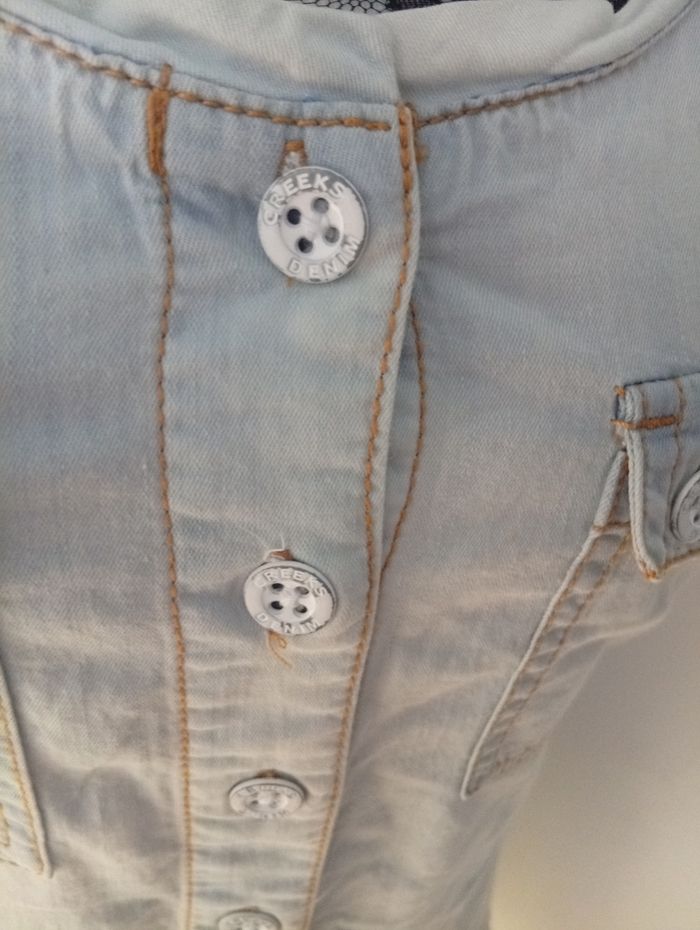 Jolie robe manches courtes style délavé - photo numéro 5