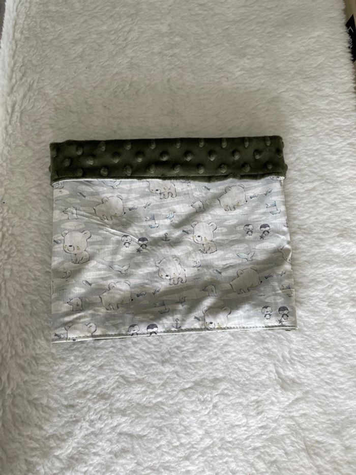 Snoods kaki ourson polaire