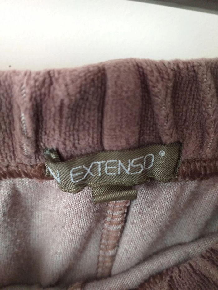 Pyjama pantalon velours marron - photo numéro 4