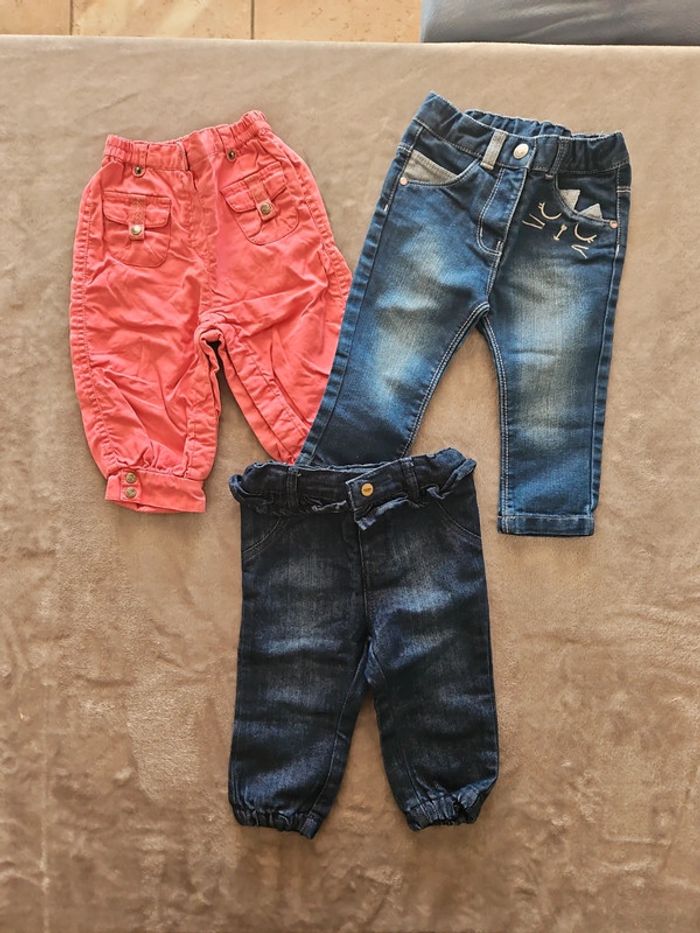 Lot de 3 pantalons 12m