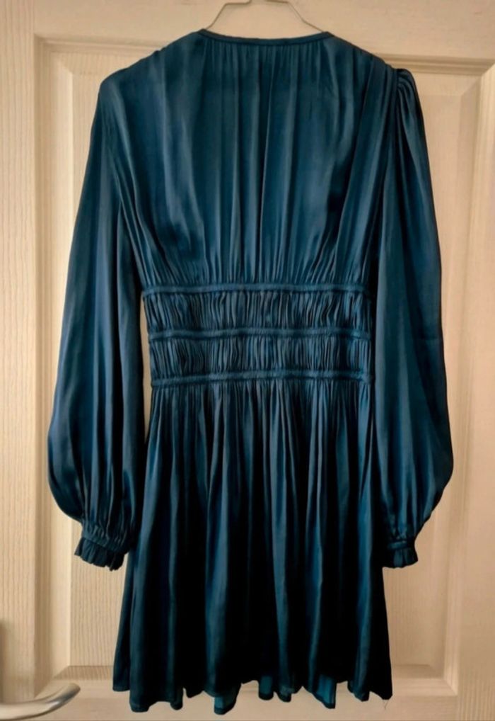 Robe mini tunique bleu canard royal 36 38 - photo numéro 2