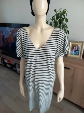 Robe tunique rayée T46/48