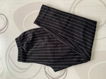 Pantalon noir rayé blanc - L/40